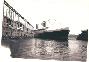 SS United States at New York City Harbor